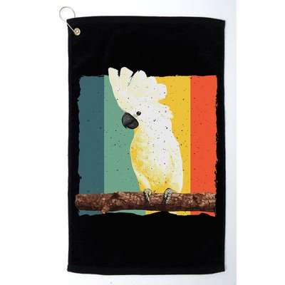 Cool Cockatoo Art For Women Parrot Lover Goffin Cockatoo Golf Towel