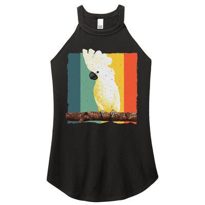 Cool Cockatoo Art For Women Parrot Lover Goffin Cockatoo Women's Perfect Tri Rocker Tank