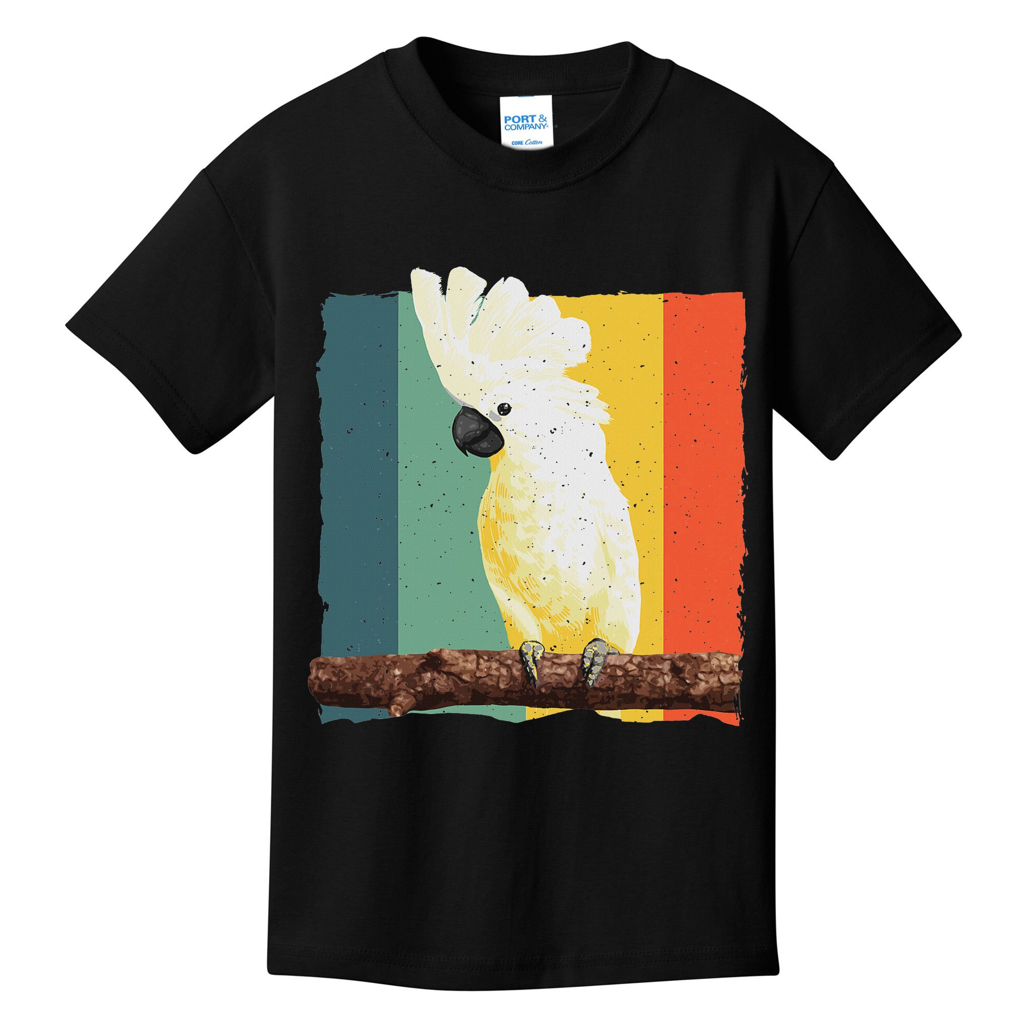 Cool Cockatoo Art For Women Parrot Lover Goffin Cockatoo Kids T-Shirt