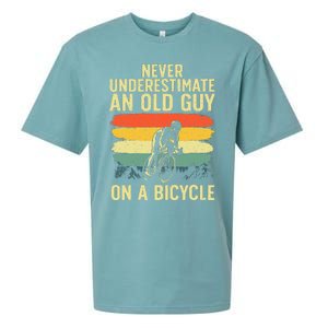 Cool Cycling Art For Grandpa Bicycle Riding Sueded Cloud Jersey T-Shirt