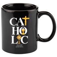 Catholic 11oz C Handle Ceramic Mug