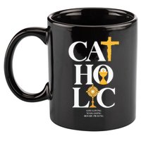 Catholic 11oz C Handle Ceramic Mug