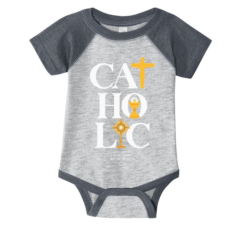 Catholic Infant Baby Jersey Bodysuit