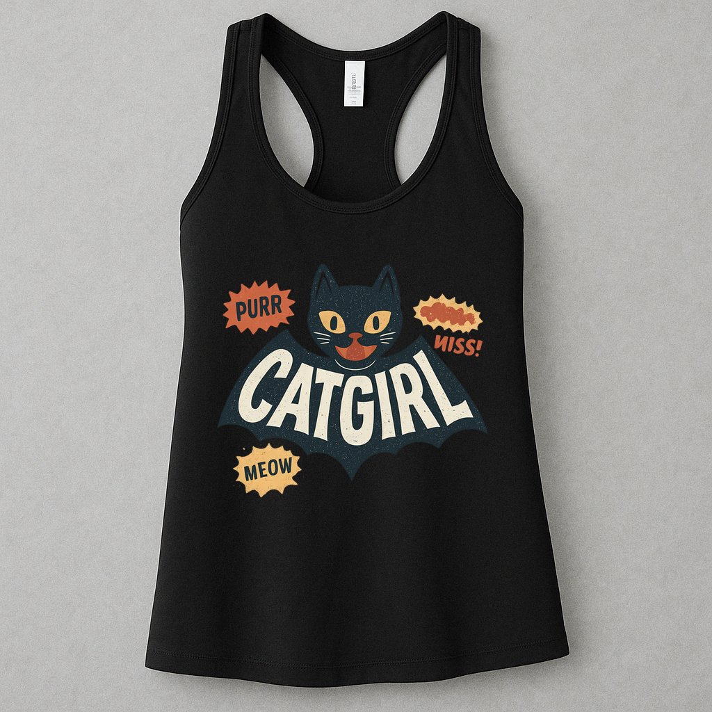 Catgirl Womens Tank Top