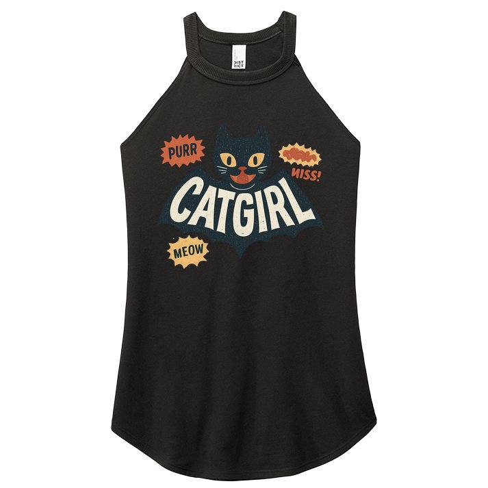 Catgirl Women's Perfect Tri Rocker Tank
