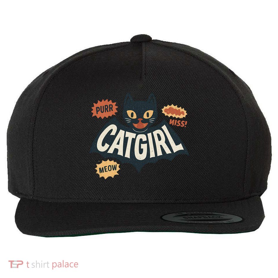 Catgirl Wool Snapback Cap