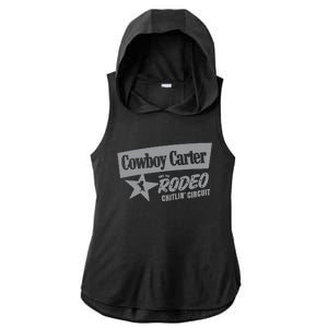 Cowboy Carter And The Rodeo Chitlin Circuit Funny Ladies PosiCharge Tri-Blend Wicking Draft Hoodie Tank