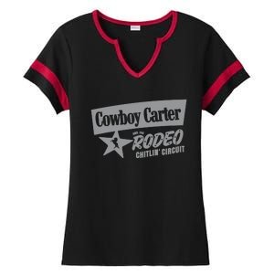 Cowboy Carter And The Rodeo Chitlin Circuit Funny Ladies Halftime Notch Neck Tee