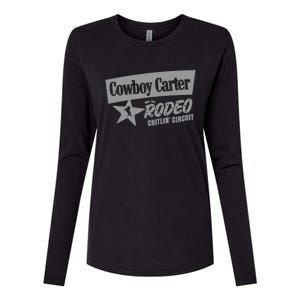 Cowboy Carter And The Rodeo Chitlin Circuit Funny Womens Cotton Relaxed Long Sleeve T-Shirt