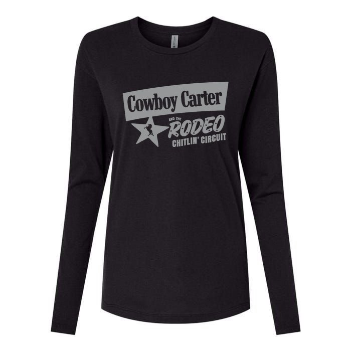 Cowboy Carter And The Rodeo Chitlin Circuit Funny Womens Cotton Relaxed Long Sleeve T-Shirt