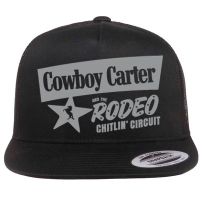 Cowboy Carter And The Rodeo Chitlin Circuit Funny Flat Bill Trucker Hat