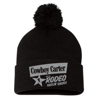 Cowboy Carter And The Rodeo Chitlin Circuit Funny Pom Pom 12in Knit Beanie