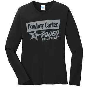 Cowboy Carter And The Rodeo Chitlin Circuit Funny Ladies Long Sleeve Shirt