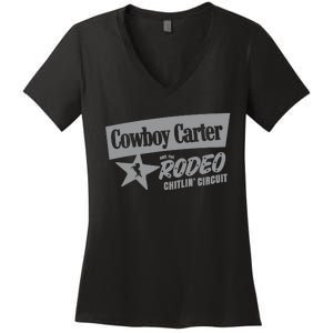 Cowboy Carter And The Rodeo Chitlin Circuit Funny Women's V-Neck T-Shirt