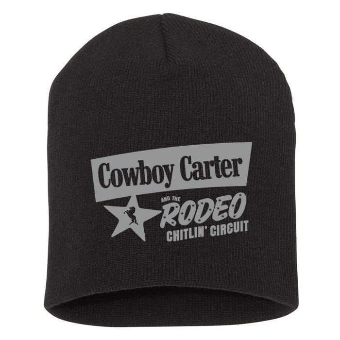 Cowboy Carter And The Rodeo Chitlin Circuit Funny Short Acrylic Beanie