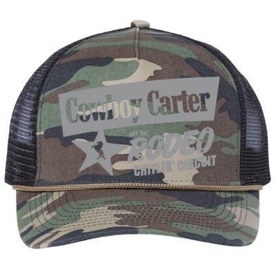 Cowboy Carter And The Rodeo Chitlin Circuit Funny Retro Rope Trucker Hat Cap