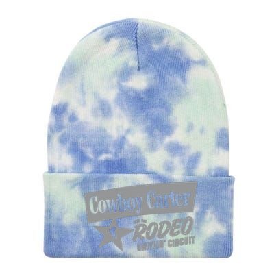 Cowboy Carter And The Rodeo Chitlin Circuit Funny Tie Dye 12in Knit Beanie