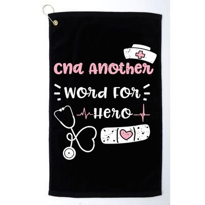 Cna: Cna Another Word For Hero Nurse Sayings Gift Golf Towel