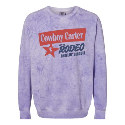 Cowboy Carter And The Rodeo Chitlin Circuit Funny Colorblast Crewneck Sweatshirt