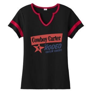 Cowboy Carter And The Rodeo Chitlin Circuit Funny Ladies Halftime Notch Neck Tee