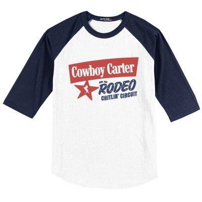 Cowboy Carter And The Rodeo Chitlin Circuit Funny Baseball Sleeve Shirt