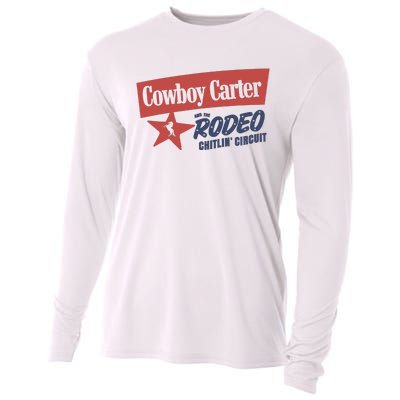 Cowboy Carter And The Rodeo Chitlin Circuit Funny Cooling Performance Long Sleeve Crew