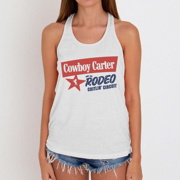 Cowboy Carter And The Rodeo Chitlin Circuit Funny Women's Knotted Racerback Tank