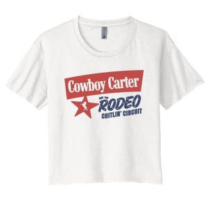 Cowboy Carter And The Rodeo Chitlin Circuit Funny Women's Crop Top Tee