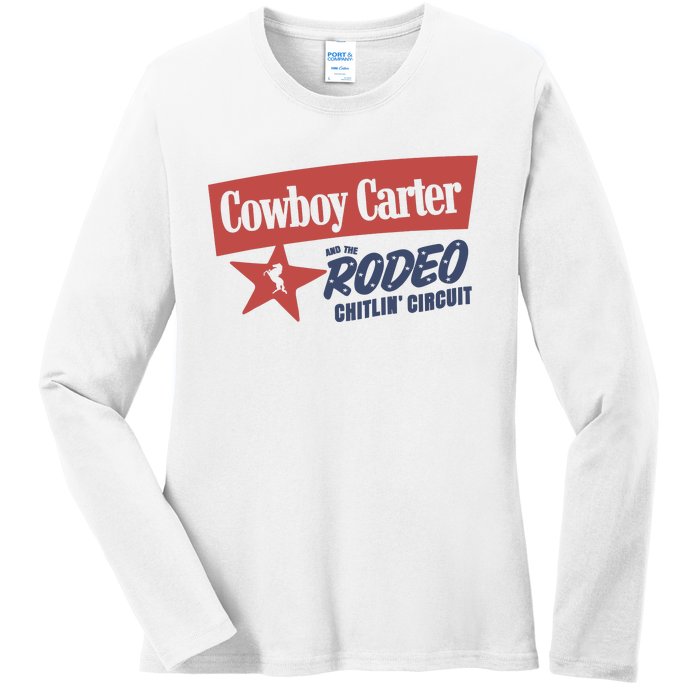 Cowboy Carter And The Rodeo Chitlin Circuit Funny Ladies Long Sleeve Shirt