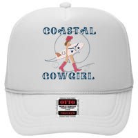 Coastal Cowgirl Aesthetic Cowgirl Surf Beach Cowgirls Outfit High Crown Mesh Back Trucker Hat