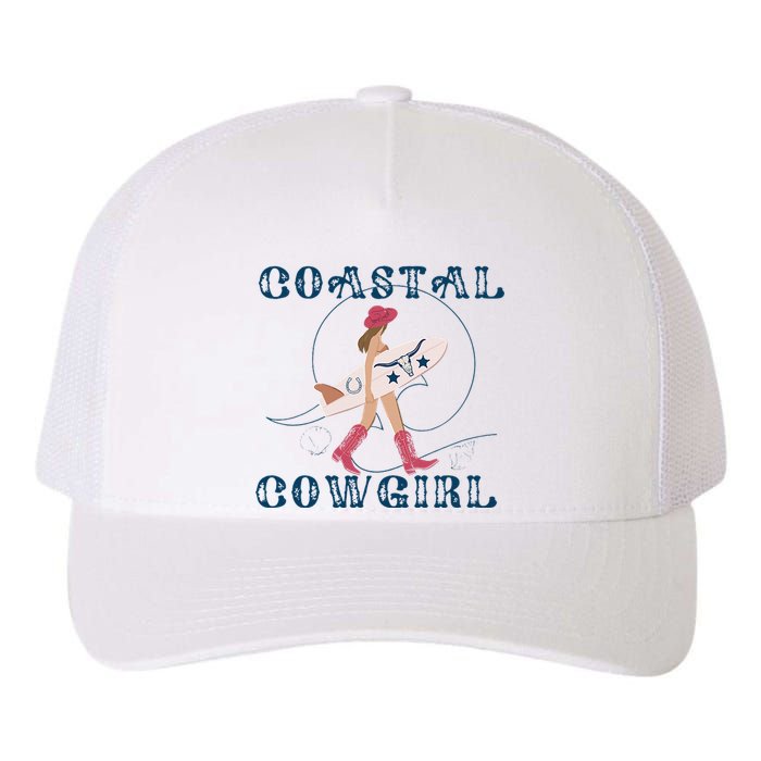 Coastal Cowgirl Aesthetic Cowgirl Surf Beach Cowgirls Outfit Yupoong Adult 5-Panel Trucker Hat