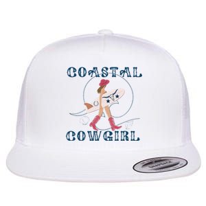 Coastal Cowgirl Aesthetic Cowgirl Surf Beach Cowgirls Outfit Flat Bill Trucker Hat