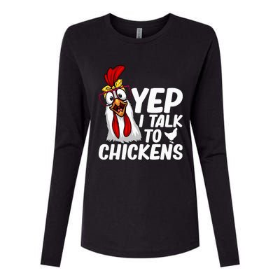 Cute Chicken Art Chicken Farmer Lovers Womens Cotton Relaxed Long Sleeve T-Shirt