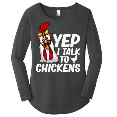 Cute Chicken Art Chicken Farmer Lovers Women's Perfect Tri Tunic Long Sleeve Shirt