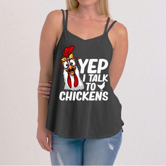 Cute Chicken Art Chicken Farmer Lovers Women's Strappy Tank