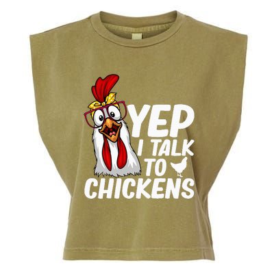 Cute Chicken Art Chicken Farmer Lovers Garment-Dyed Women's Muscle Tee