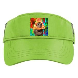 Colorful Cute Artsy Cat Kitten Pizza Funny Adult Drive Performance Visor