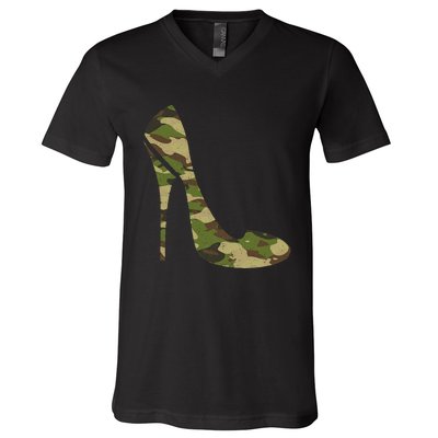 Cool Camouflage Art For Wo Girl Camo Clothes Costume Camo  V-Neck T-Shirt