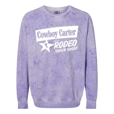 Cowboy Carter And The Rodeo Chitlin Circuit Funny Colorblast Crewneck Sweatshirt