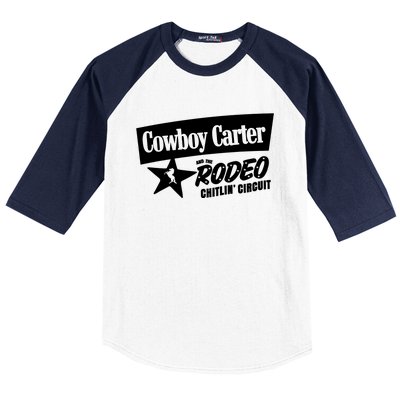 Cowboy Carter And The Rodeo Chitlin Circuit Funny Baseball Sleeve Shirt