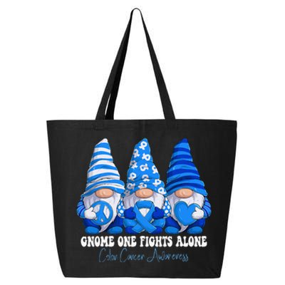 Colon Cancer Awareness Month Blue Ribbon Gnomies Support 25L Jumbo Tote