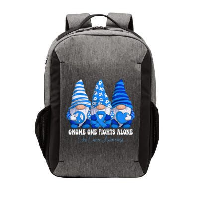 Colon Cancer Awareness Month Blue Ribbon Gnomies Support Vector Backpack