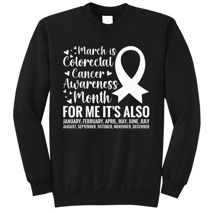 Colorectal Cancer Awareness Month Colon Cancer Survivor Sweatshirt