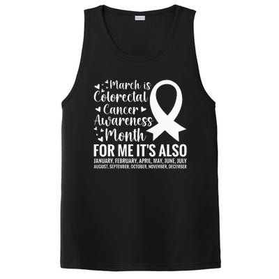 Colorectal Cancer Awareness Month Colon Cancer Survivor PosiCharge Competitor Tank