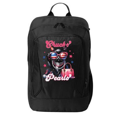 Cat Chucks And Pearls Comma La Kamala 2024 City Backpack