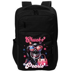 Cat Chucks And Pearls Comma La Kamala 2024 Impact Tech Backpack