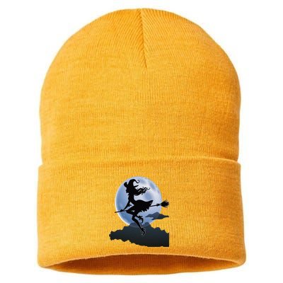 Cute Cottagecore Aesthetic Witch Moon Star Witchy Vintage Gift Sustainable Knit Beanie