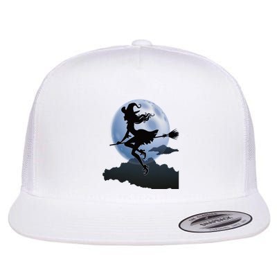 Cute Cottagecore Aesthetic Witch Moon Star Witchy Vintage Gift Flatbill Hat