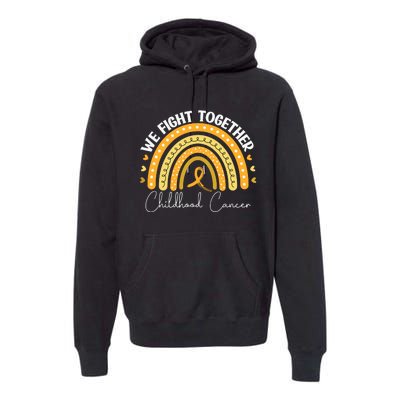 Childhood Cancer Awareness Gold Ribbon Premium Hoodie