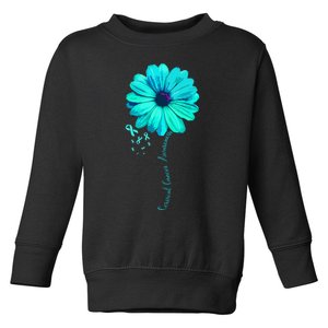 Cervical Cancer Awareness Family Survivor Pretty Gift Toddler Sweatshirt